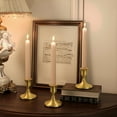 thumbnail image 4 of 6 Candelabros Cónicos de Latón Dorado, Metal Vintage para Centro Mesa o Repisa Comedor, 4 of 5