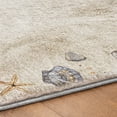 thumbnail image 5 of Addison Rugs Dream Shag Premium Machine Washable Transitional Shell Border Oyster Rectangle Rug, 3' x 5', 5 of 8
