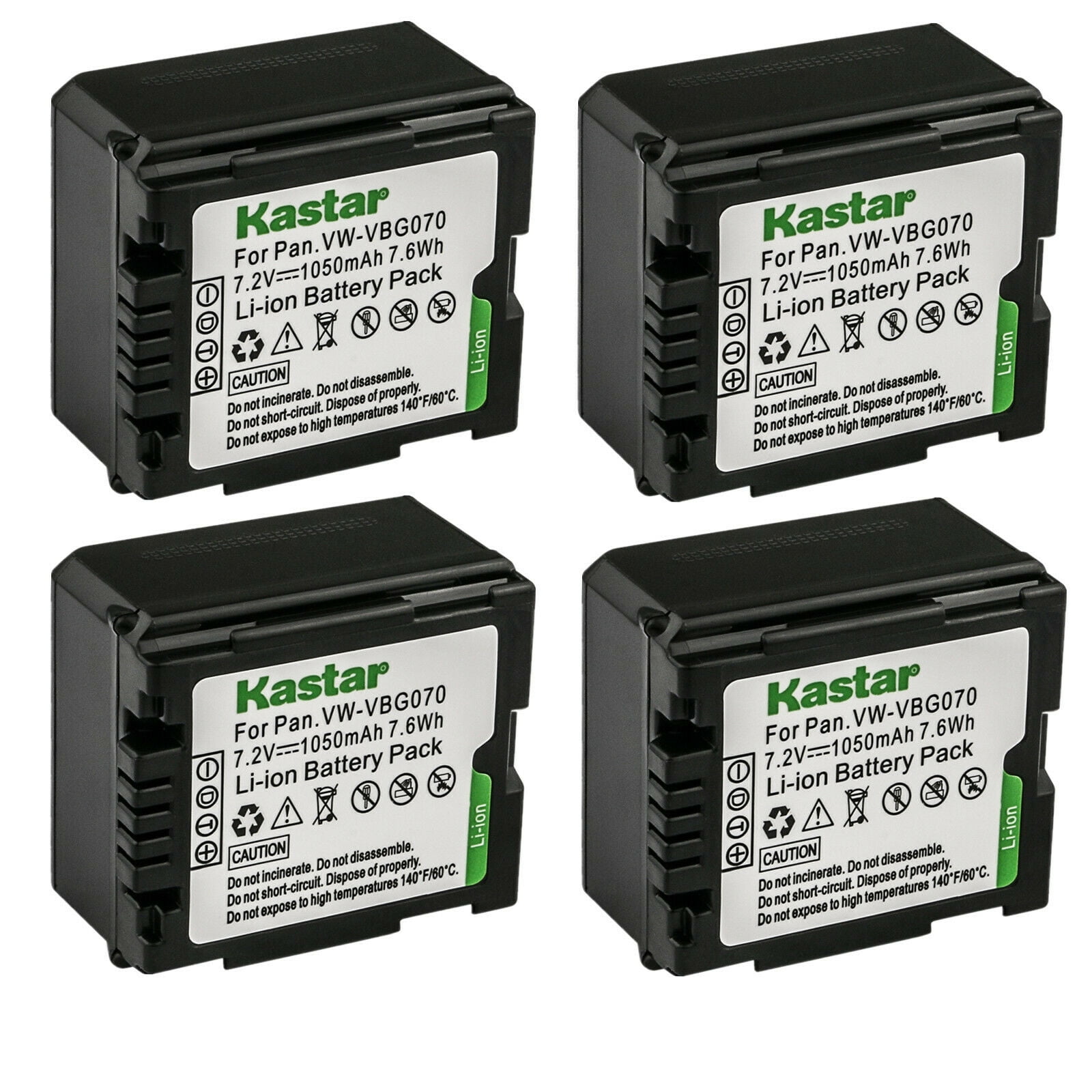Kastar 4 Pack Battery Replacement for Panasonic HDC TM, HDC TMK,  HDC TM, HDC TMTGK, NV GS, NV GSGK, NV GS, NV GS, NV GS,