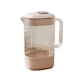 thumbnail image 3 of Sentmoon Plastic Pitcher Pitcher Cold Water Kettle Plastic Striped Transparent Cool Tea Kettle Restaurant Hot and Cold Milk, 3 of 7