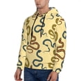 thumbnail image 3 of Naloa Various Snake Men's Casual Hooded Collar Drawstring Hoodies Pullover Sweatshirts Casual Long Sleeve Shirts-4X-Large, 3 of 7