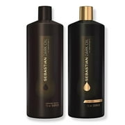 Sebastian Dark Oil Lightweight Shampoo and Conditioner Liter Duo 33 oz