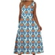 thumbnail image 3 of Bajo Vestido Pantalones Cortos Mujeres Casual Cuello Redondo Impresión Bolsillos sin Mangas Vestido Verano Vestido Corto para Mujeres Verano, 3 of 5