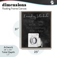 thumbnail image 4 of Stupell Industries French Country Lazy Laundry Schedule Humor Brown Floating Frame Canvas Art, 25 x 31, by Kim Allen, 4 of 8