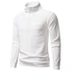 thumbnail image 1 of pstuiky camisas de manga larga para hombre, Cárdigan informal de manga larga con cuello alto y botones para hombre top de hombre xl, 1 of 9