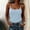 #032-Light Blue, variant on Womens Tops Camisole Slim Fit Scoop Neck Spaghetti Strap Stretchy Padded Inner Wear for Summer Layering Gift
