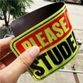 thumbnail image 4 of Safety Warning Driver Magnet Please Be Patient Student Driver Magnet Driver Bumper Reusable Reflective Sticker, 4 of 8