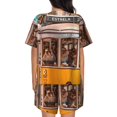 thumbnail image 6 of Fotbe Modern Urban Monkey Print Pajama Set for Women 2 Piece Loungewear Short Sleeve Tops and Shorts Set Soft Sleepwear-4X-Large, 6 of 7