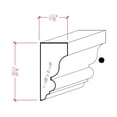 thumbnail image 2 of EWSC12 Solid Crown 2-1/4" High x 1-1/8" Deep Moulding. Unfinished, 2 of 5