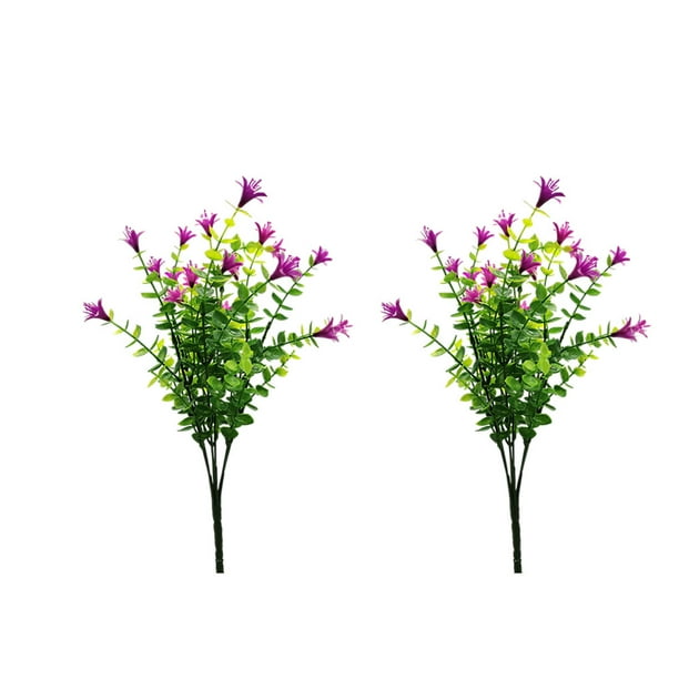 Flores artificiales Cateissary Loto rojo 2 piezas