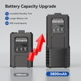 thumbnail image 3 of Batería BAOFENG BL-5L, 7,4 V, 3800 mAh, paquete USB extendido, 3 of 8