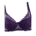 thumbnail image 4 of Amazingfashion Lace Bra for Women, Sexy 3/4 cup Soft Push Up Solid Color Bra Lady Underwear Gather, 4 of 7
