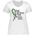 thumbnail image 3 of Inktastic Life Grows On- be an Organ Donor Women's Plus Size T-Shirt, 3 of 5