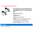 thumbnail image 2 of Rear Rearward Leaf Spring Shackle Set - Compatible with 1975 - 1989 Chevy P20 1976 1977 1978 1979 1980 1981 1982 1983 1984 1985 1986 1987 1988, 2 of 2