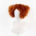 thumbnail image 3 of Adult Fantasy Costume Wig, 2 Styles Red Heart‑Shaped Curly Wig & Orange Fluffy Short Curly Wig, Synthetic Cosplay Wig for Halloween, Theme Party, Masquerade Dress‑Up, 3 of 4