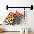 thumbnail image 6 of Hirioo Not All Who Wander Are Lost for Silicone Oven Mitts for BBQ, Baking, Cooking, Set of 2, Heat Resistant 260℃, Non-Slip Kitchen Essentials, 6 of 6