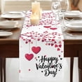thumbnail image 3 of Table Runners 90 Inches Long Dress Scarves, Happy Valentines Day Farmhouse Coffee/Dining/Kitchen Table Runner for Living Room, Red Love Branches Spring 13x90 Inch, 3 of 9
