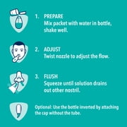 Vicks Sinex Saline Nasal Rinse + Packets, Nasal Decongestant for Sinus Relief, 30 Count