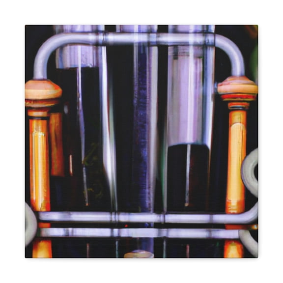 Test Tubes Panorama - Canvas