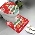 thumbnail image 4 of Christmas Washable Bathroom Rugs Set, Bath Mats Non Slip for Christmas Decor, Xmas Bath Mat & Toilet Seat Cover, Toilet Mat U Shape for Bathroom (A), 4 of 6