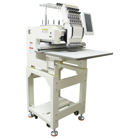 Single Head 12 Needle Embroidery Machine Computerized Sewing Machine 8.2"*17.7" Embroidery Area