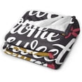 thumbnail image 4 of Floral Elements Home Sweet Home Flannel Fleece Bed Blanket Throw Blanket, 4 of 7