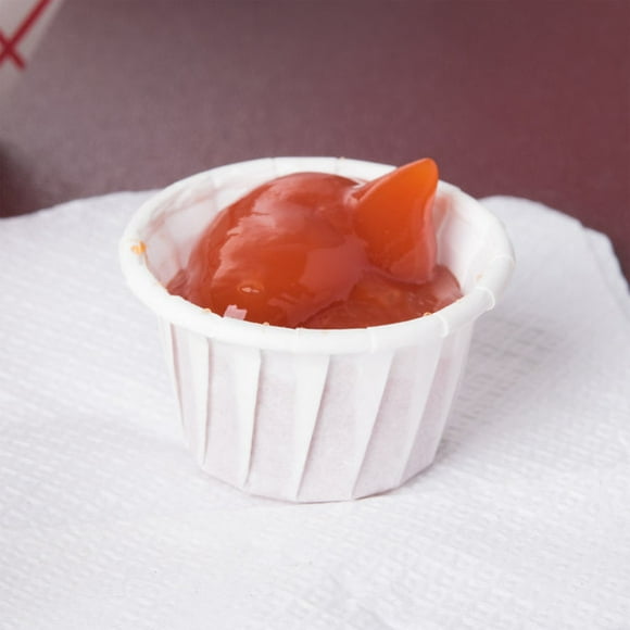 Solo SCC050 0.5 oz. White Paper Souffle / Portion Cups - 250/Pack