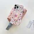thumbnail image 2 of Pink Floral Bunny Phone Case for iPhone 13 Pro, Cute Korea 3D Rabbit Flower Cartoon Case with Rabbit Hold Stand for Women Girls, 2 of 12