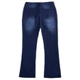 thumbnail image 5 of Deago Women's Flare Bell Bottom Jeans High Waisted Wide Leg Bootcut Jeans Stretchy Classic Denim Pants (Dark Blue, S), 5 of 7