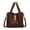 Coffee, variant on HUISZJ Shoulder Bag Bucket Bag, PU Leather Crossbody Bag with Inner Bag, Magnetic Crossbody Bag for Work Travel (Black)