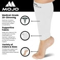 thumbnail image 5 of Wide Calves Opaque Unisex Footless Compression Socks 20-30mmHg White, 5X-Large, 5 of 9