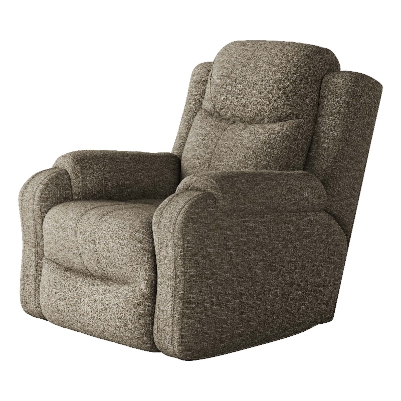 Southern Motion Marvel Swivel Fabric Rocker Recliner in Mink Brown