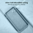 thumbnail image 5 of for iPhone 14 Pro Max Case, Silicone Upgraded [Camera Protection] for iPhone 14 ProMax Case with [2 Screen Protectors], Soft Anti-Scratch Microfiber Lining Inside, 6.7 inch, Sky Blue, 5 of 11