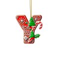 thumbnail image 1 of Binwennn Decorative Easter Eggs Large Centerpieces for Wedding Table 26 Pieces Red Letters Christmas Tree Decorations Candy Cane Letters With Berry Pattern Mini Alphabet Hanging Ornaments, 1 of 4