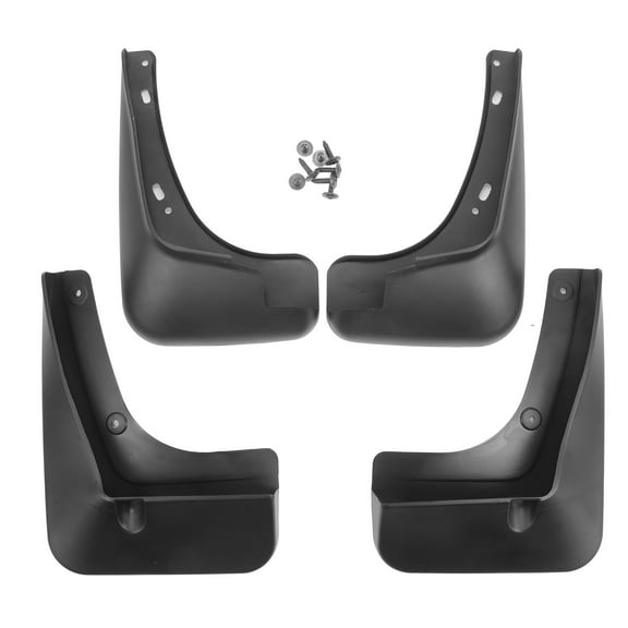 Front & Rear Side Automotive Mud Guards Splash Compatible for Chevrolet Malibu Hybrid Sedan 2016-2018