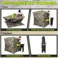 thumbnail image 5 of Rhino Valley Hunting Blind 360° See Through, 2-3 Person Pop Up Ground Blinds with Carrying Bag, Portable Resilient Hunting Tent with Silent Magnetic Door & Sliding Windows for Deer Turkey Hunting, 5 of 7
