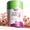 thumbnail image 1 of Gomitas Probióticas Health Hack 120 Billones UFC 14 Cepas Prebióticos Enzimas Digestivas Sin Azúcar Veganas 60 Gomitas, 1 of 4