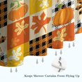 thumbnail image 6 of Fall Pumpkins Leaves Pattern Shower Curtain 36"x72" ,Bathroom Decorative Shower Curtains Set with 12 Hooks,Modern Waterproof Washable Shower Curtain, 6 of 6