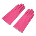 thumbnail image 1 of Guantes de invierno para mujer, resistentes al viento, con pantalla táctil, para mensajes de texto, para mujer, guantes gruesos y cálidos con forro para clima frío, guantes de punto cálidos, 1 of 5