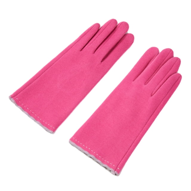 Guantes de invierno para mujer, resistentes al viento, con pantalla táctil, para mensajes de texto, para mujer, guantes gruesos y cálidos con forro para clima frío, guantes de punto cálidos