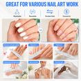 thumbnail image 6 of 12-Pack Professional Half Moon Nail Files, 100/180 Grit Double Sided Emery Boards for Acrylic and Natural Nails, 6 of 6