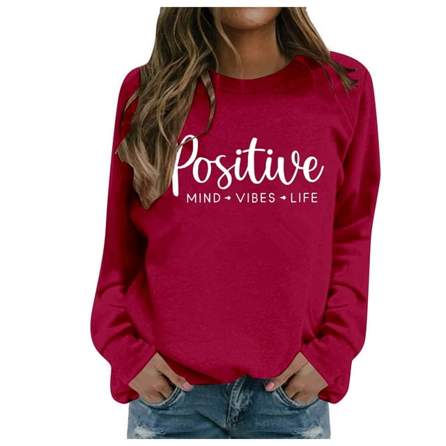 Sweat à Capuche Décontracté à la Mode Automne et Hiver Imprimé Lettres Anglaises Tendance Col Rond Manches Longues 4x Chandail en Molleton Athlétique pour Femmes Chandail en Molleton Léger pour Dames Grande Taille