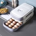 thumbnail image 5 of Egg rack storage container refrigerator holds 21 eggs, kitchen egg drawer box, egg basket storage box, egg house, 5 of 5