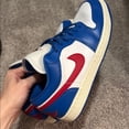 thumbnail image 4 of NIKE Nike White, Blue, and Red Sneakers, 4 of 5