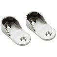 thumbnail image 2 of 10 Pcs Wardrobe Brackets Fixing,Clothes Tube Side Support Rail Nickel Plated for Clothes Rod in Closet (16MM)，Silver, 2 of 5