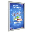 thumbnail image 2 of M&T Displays Snap Poster Frame 16x20 Silver Aluminum Wall Mounting Photo Sign Holder (10 pack), 2 of 11