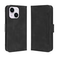 thumbnail image 2 of For Iphone 15 Plus Skin Feel Calf Texture Card Slots Leather Phone Case(Black), 2 of 7