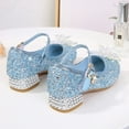 thumbnail image 1 of Zapatos de tacón alto para niñas, primavera y otoño, de piel de cristal, para niñas pequeñas, de princesa, para desfiles infantiles grandes, de suela blanda, 1 of 1