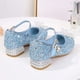 thumbnail image 1 of Zapatos de tacón alto para niñas, primavera y otoño, de piel de cristal, para niñas pequeñas, de princesa, para desfiles infantiles grandes, de suela blanda, 1 of 1