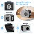 thumbnail image 4 of Cat House for Indoors and Outdoors - 20 inch Camera Shaped Resin Weatherproof Cat Shelter Suitable for 1-3 Small & Medium Mutiple Cats,Black&Grey, 4 of 10